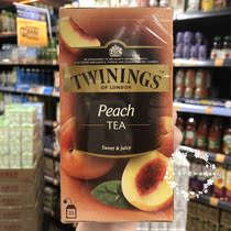 Hong Kong UK TWININGS Chuanning peach fruit black tea bag tea bags 25 bags into casual tea
