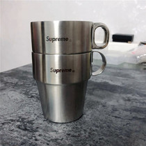 supreme insulated double stainless steel cup Anti-scalding beer milk coffee cup 300ml Children
