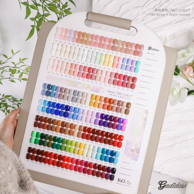 Green Forest 160 Color Nail Gel Set, Professional Nail Salon Full Set, 2026 Trending Color Nail Gel Set