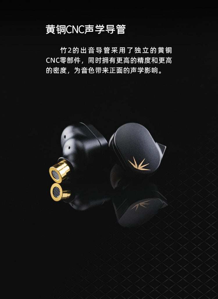 Проводные HiFi наушники 竹二代dsp可换线入耳式hifi耳机