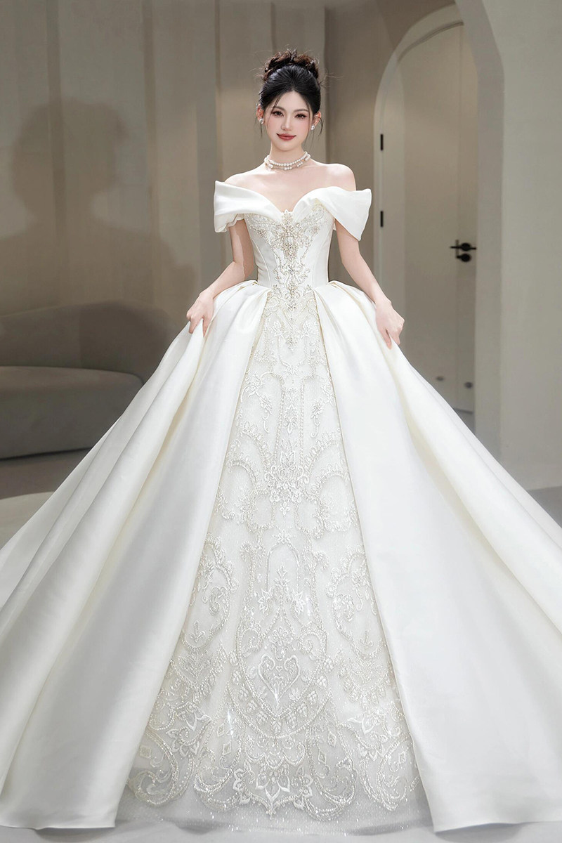 sachin and babi light blue dress Wedding Gowns for Short Brides