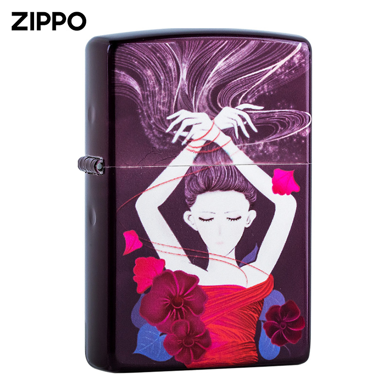Zippo lighter official color printed porcelain a deeply creative personality firemaker gift to man