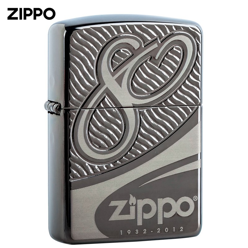 Lighter Genuine Original Armor Black Ice 80th Anniversary 28249 Gift