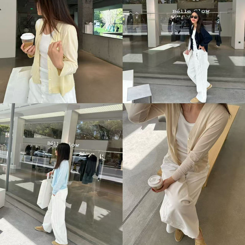 Special Offer for the Midsummer Season ~ Lightweight and Breathable Silk-Cotton Layered Versatile Sun Protection Cardigan