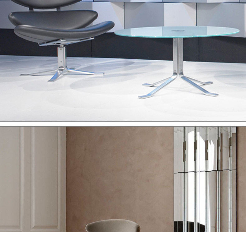 товар из китая 丹麦设计师corona皇冠椅客厅样板房金属布艺异形蜈蚣单人日冕椅 OTHER