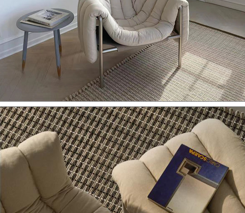 Стул 北欧轻奢简约设计师hem金属布艺puffy样板房客厅单人休闲沙发椅