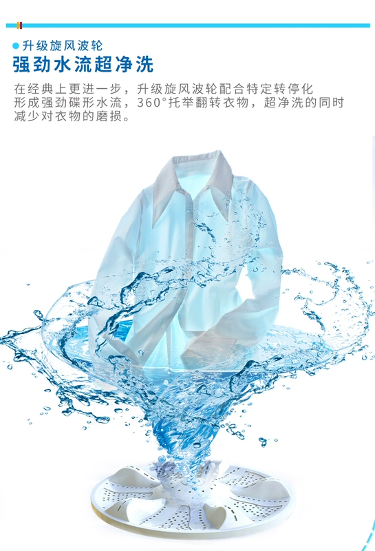 Máy giặt Changhong 6.5KG tự động hộ gia đình 10kg sóng khô máy sấy mini im lặng - May giặt máy giặt tích hợp sấy