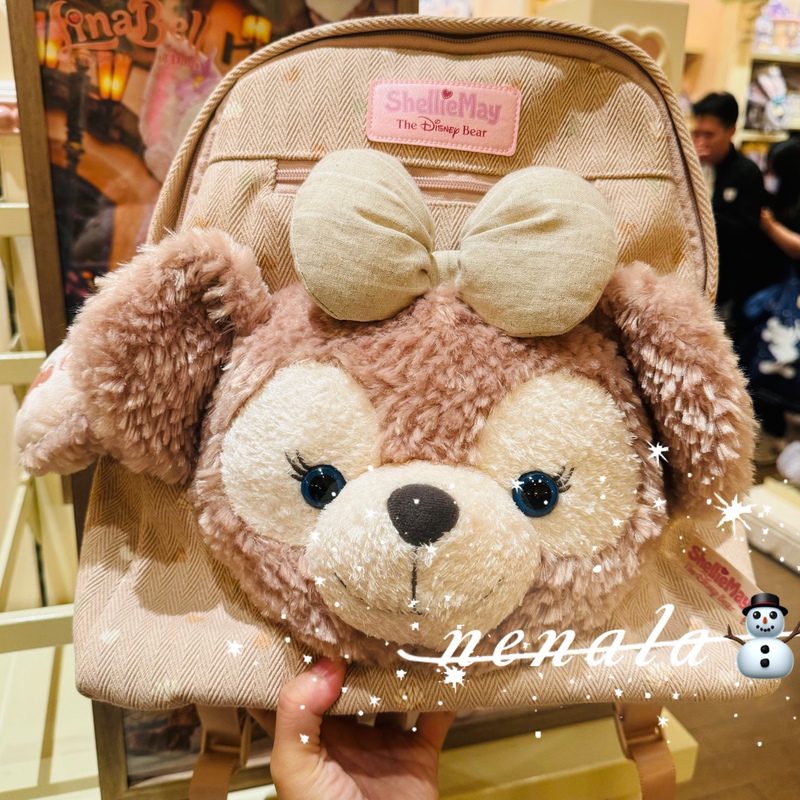 Shanghai Disney Duffy Bear Stellalou Shelliemay Plush Big Face Bag Cartoon Backpack School Bag