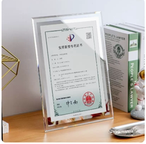 Certificate box a4 honor crystal glass transparent decoration authorization document display frame patent frame