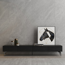 Italian minimalist TV cabinet light luxury modern simple living room small apartment coffee table TV cabinet combination set floor cabinet