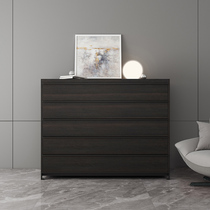 Light luxury Italian minimalist chest of drawers simple modern bedroom lockers living room storage cabinet drawers cabinet