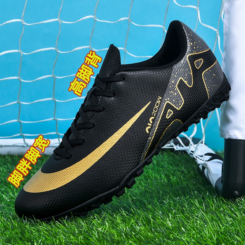 Suitable for Fat and Wide Football Shoes with Broken Nails for Male Students, Professional Long Spike Competition Kidsren's Football Shoes 45 Large Size 46