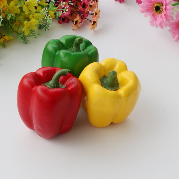 Simulation pepper pepper fake fruit decoration model fake vegetable early education model room kindergarten teaching cabinet decoration