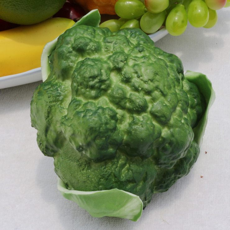 Simulation broccoli green white simulation fruit and vegetable model home decoration children enlightenment education