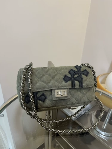 Кару каури, домашняя линия, стиль пустоши, крестовая ниша, зеленая квадратная сумка в стиле милитари, сумка через плечо с ромбовидной цепочкой