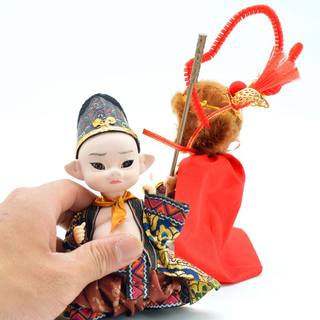 Journey to the west peking opera mask ornament juan doll beijing silk