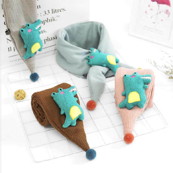 Foreign style children's scarf Men's autumn and winter Autumn and winter kindergarten thickened fashion collar to keep out the cold spring and autumn boys and babies