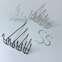 Grid clothing store Net hook exhibition mesh adhesive hook impregnated plastic mesh hook small commodity jewelry adhesive hook stall adhesive hook hook hook