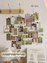 Net red wall stickers ins little fresher girls bedroom room decoration arranged adorable wallpaper meritocratic atmosphere