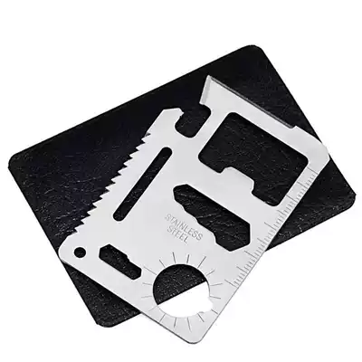 Outdoor multi-function saber card portable portable mini tool card knife outdoor mountaineering camping supplies send holster