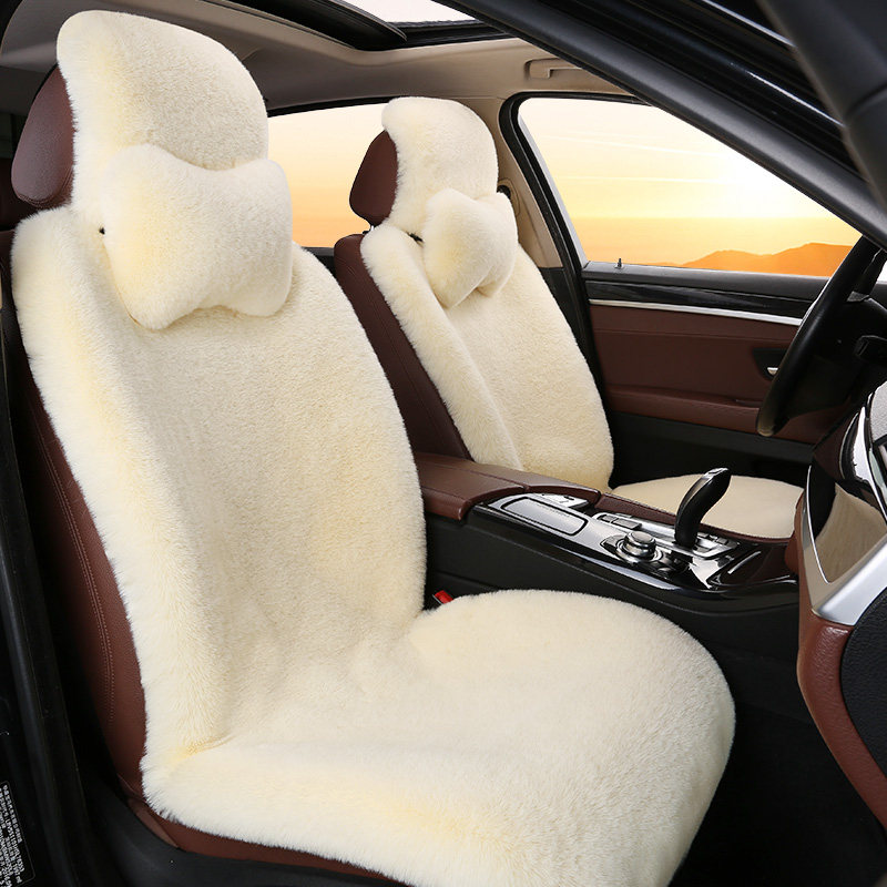 Car seat cushion winter rabbit plush seat cushion Foss Sagitar Langyi Baolai Magotan exploration Yue Tuyue Santana exploration song
