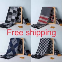 围巾男冬 winter men scarf warm fashion black grey soft nice
