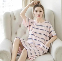summer women t shirt dress long Maternity Pregnant cotton