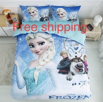 四件套 bed set sheet pillowcase frozen cartoon Aisha pricess