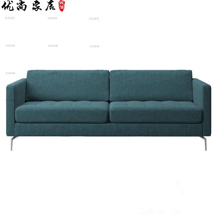 Brief Modern Single Double Trio Cloth Art Double Hotel Clothes Shop Photo Gallery Sample House Display Center Clubhouse Sofa Linen
