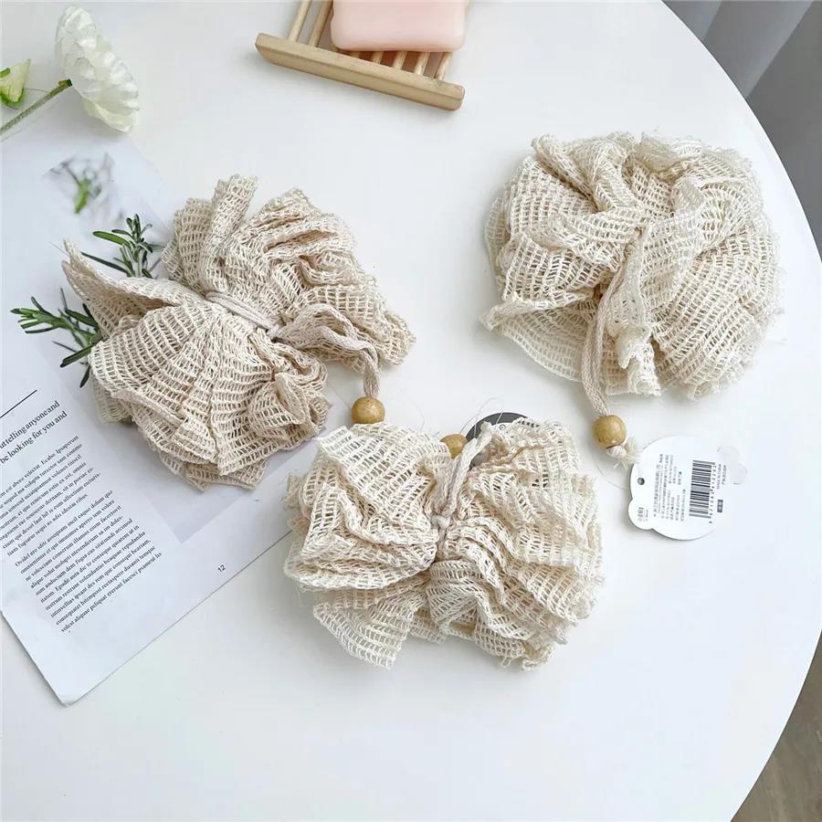 Japanese-style natural plant hemp eco-friendly bath ball Safe and skin-friendly mesh with fine texture, soft and foaming