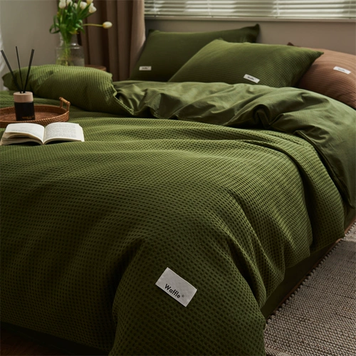 Корейский хлопковый комплект, хлопковая простыня, ретро пододеяльник, 4 предмета, 3 предмета, простой и элегантный дизайн