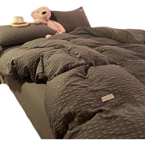 Брендовая простыня, свежий комплект, японский пододеяльник, простой и элегантный дизайн, 4 предмета, 3 предмета