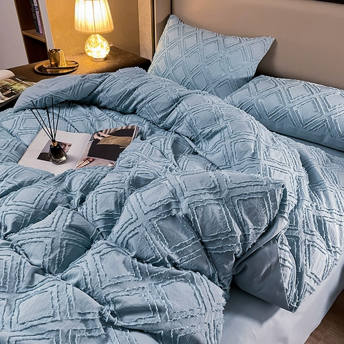 Трехмерная простыня, хлопковый комплект, элегантный пододеяльник, 4 предмета, 3 предмета