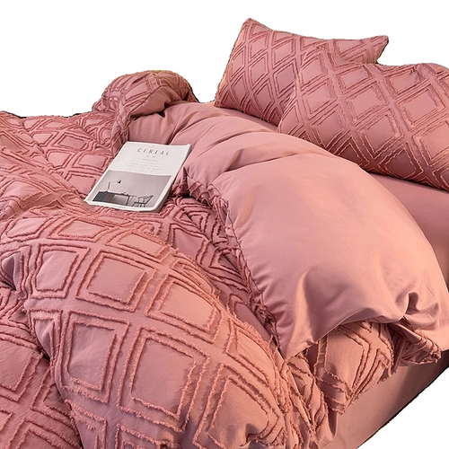 Трехмерная простыня, хлопковый комплект, элегантный пододеяльник, 4 предмета, 3 предмета