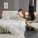 Хлопковый комплект, пододеяльник, простыня, популярно в интернете, 4 предмета, увеличенная толщина, в корейском стиле