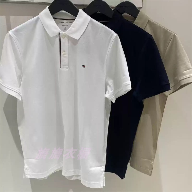 Tommy Genuine Product 2026 Spring/Summer New Men's Casual Commuting Embroidered Short-Sleeve Polo Shirt Mw42311 Tommy Genuine Product 2026 Spring/Summer New Men's Casual Commuting Embroidered Short-Sleeve Polo Shirt Mw42311