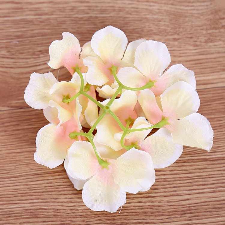 Simulation 12 fork small embroidered ball flower wedding flower wall road leading flower handmade diy floral material silk cloth fake flowers