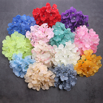 Simulation big hydrangea flower wedding flower wall road guide flower arrangement handmade diy flower decoration material silk cloth fake hydrangea head