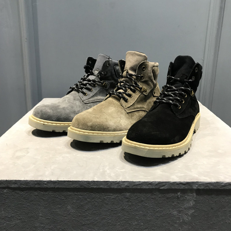 Give Strength Bull Cargo Head Layer Full Cow Leather Hand Wipe Craft Men High Cylinder Autumn Winter Casual Martin Boots Boots