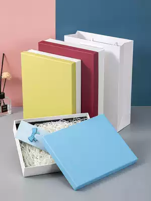 Gift box empty box Exquisite simple clothes scarf packaging box Birthday hand gift box Valentine's Day gift box customization
