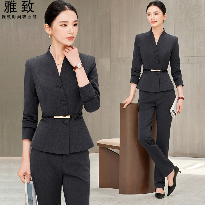 Professional Formal Suits for Women, Hotel Front Desk Uniforms, Jewelry and Gold Store Sales Assistant Work Uniforms Professional Formal Suits for Women, Hotel Front Desk Uniforms, Jewelry and Gold Store Sales Assistant Work Uniforms