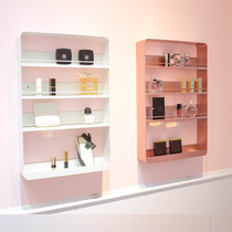 Punch-free creative washing supplies Wall-mounted Bathroom Wall Shelve Fashion minimalist Cosmetics Mouth Red containing cabinet