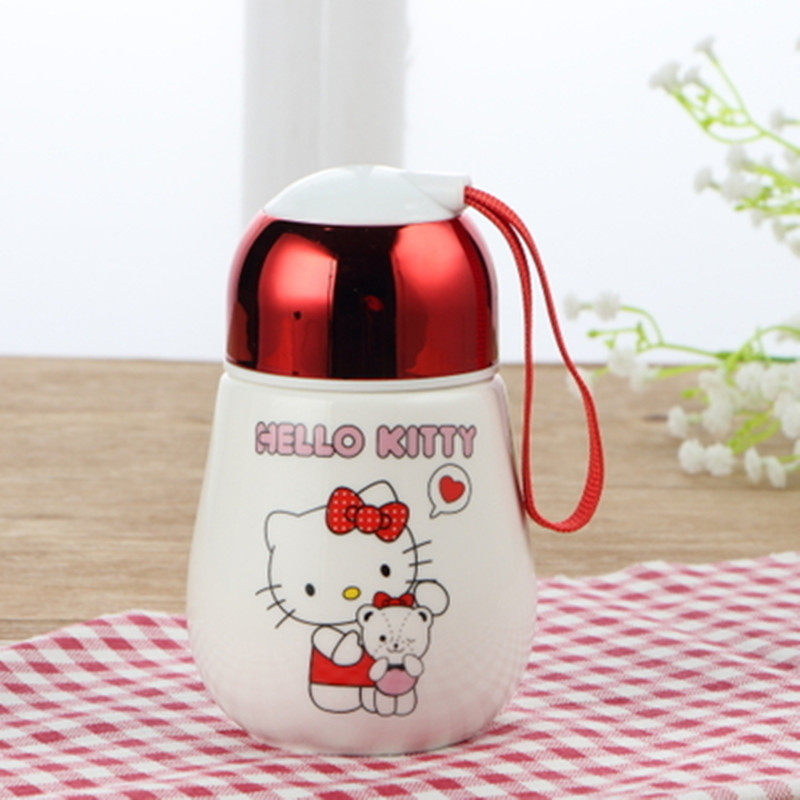 Cute Super Cute Cup Children Ceramics Creative Personality Coffee Cup Trending Couple Home Water Cup Mark Cup With Lid