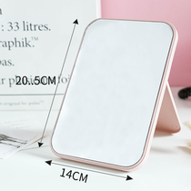 HD single-sided makeup mirror desktop dressing mirror beauty princess mirror folding square mirror desktop body Mirror