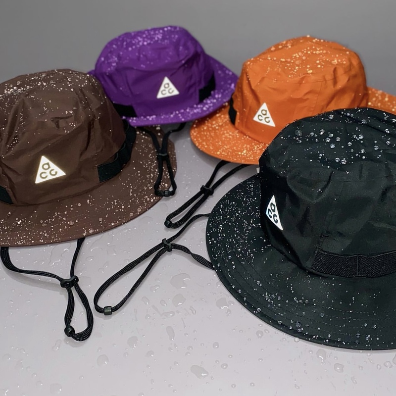 Nike Acg Gore-Tex Outdoor Functional Waterproof Stowable Hiking and Mountaineering Fisherman's Hat Fb6530-227