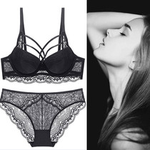 European and American Temptation Lace Bra Suit Coalesce Upper Tobra Hood Sexy Deep V Adjusted Womens Lingerie Suit