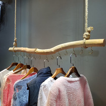 Clothing store personality display rack on the wall clothing rings branch hanging ceiling clothes rack womens clothing store shelves