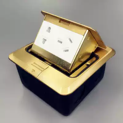 Four-way pine day pop-up five-hole double Computer computer socket computer phone copper anti-absorbent bullet bounce type