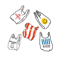 AnOther Tattoo cute color plastic bag combination tattoo stickers ins style men and women with the same style buy one get one free