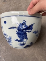 The Qing Dynasty Qingzao Zhong Kui Volt Magic Jar Antique Ancient Play Old Goods Old Goods Antique Porcelain Collection Pendulum-ware Room Ware House